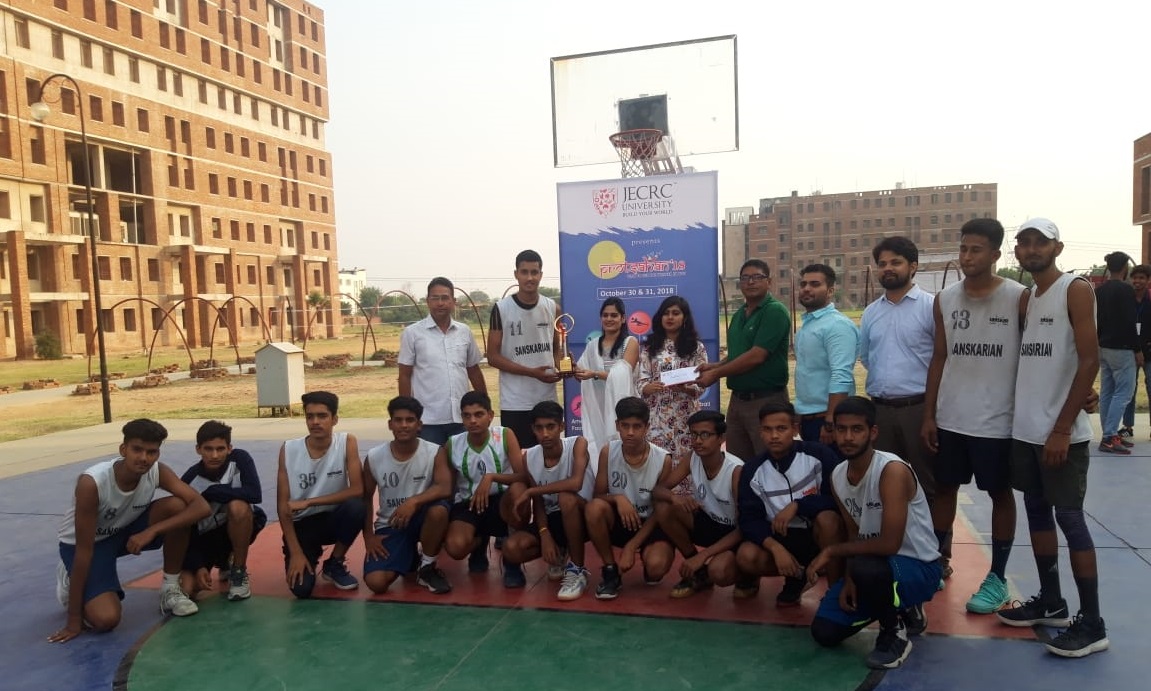 Sanskar School wins the JECRC Basketball Tournament